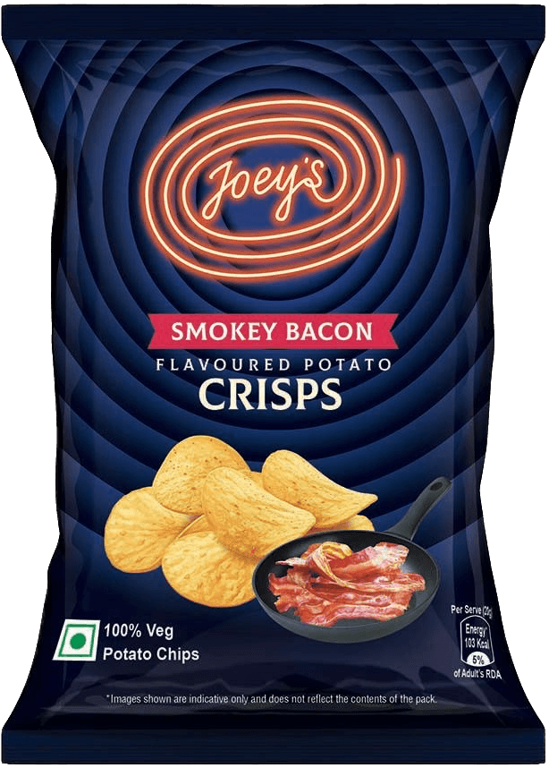 Joey's Smokey Bacon crisps pack